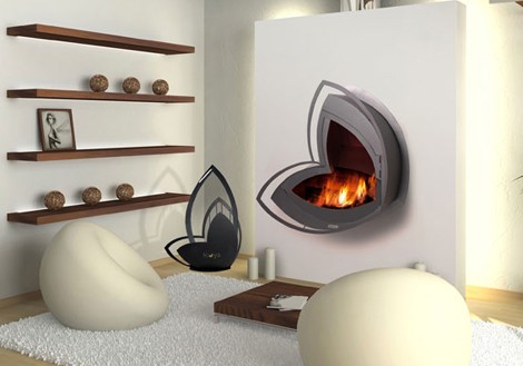 alegría y color: CHIMENEAS MODERNAS
