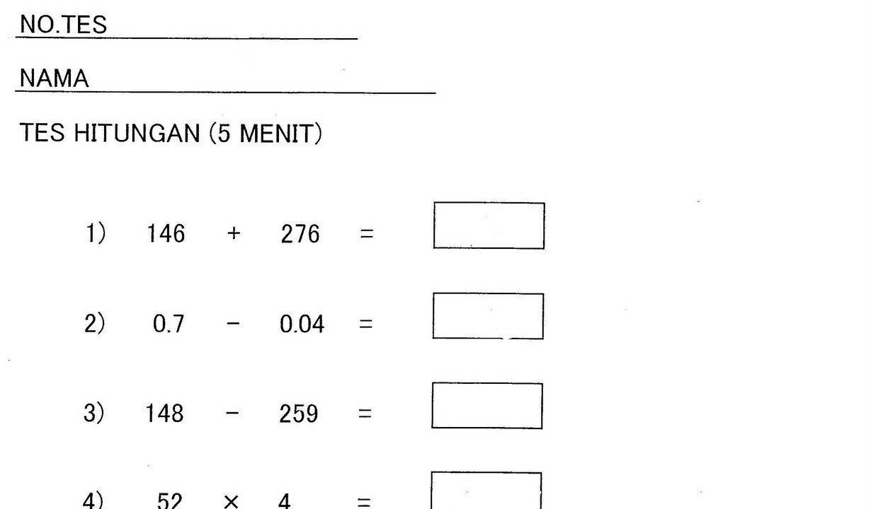 Tes Psikotes Magang Ke Jepang Psikotes Untuk Kamu