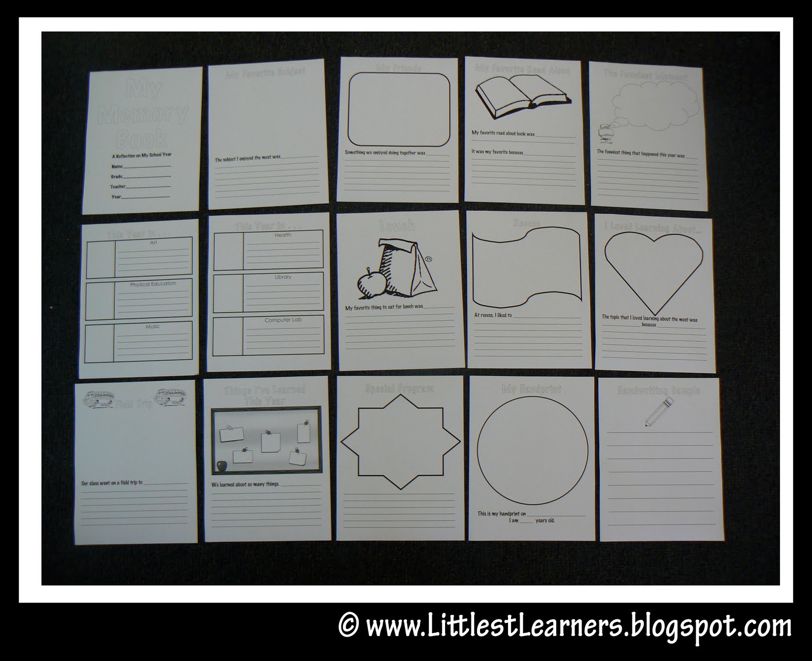 Littlest Learners / Clutter-Free Classroom Blog: End of Year Activities ...