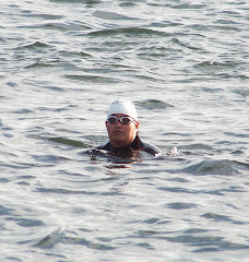 In the water at my first Tri