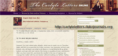 Duke University Press Carlyle Letters Online