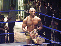 Shelton Benjamin shows off title belt