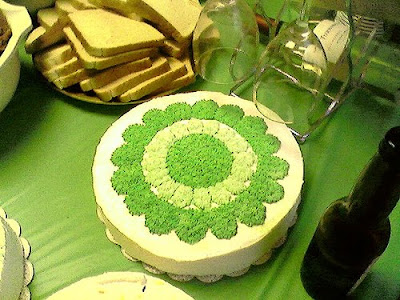 Green Party logo on a cake