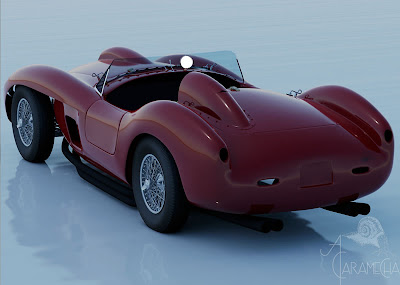 Ferrari Testa Rossa 250 Negro Rojo -1957 -A Caramecha
