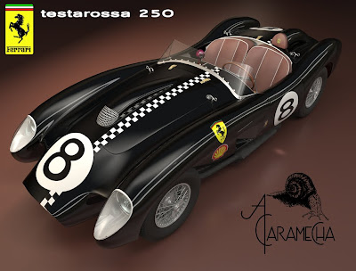 Ferrari Testa Rossa 250 Negro -1957 -A Caramecha