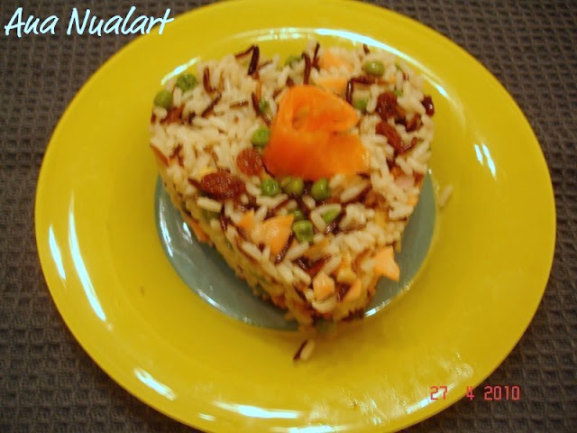  ARROZ INTEGRAL CON SALMON Y PASAS 
