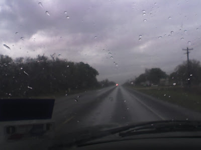 the view through my windshield at about 1:30 this afternoon