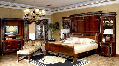 Bedroom Furniture Styles on Antique Empire Style Bedroom Furniture Set