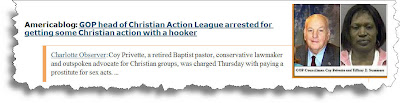 GOP head of Christian Action League arrested for getting some Christian action with a hooker