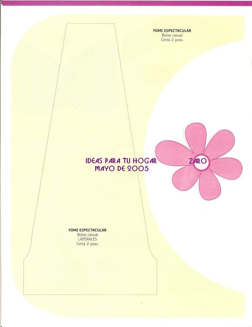 molde bolsinha de EVA