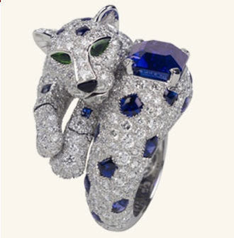 faux cartier panther ring