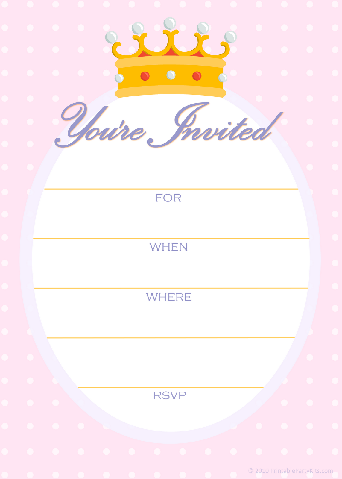 Free Printable Party Invitations April 2010