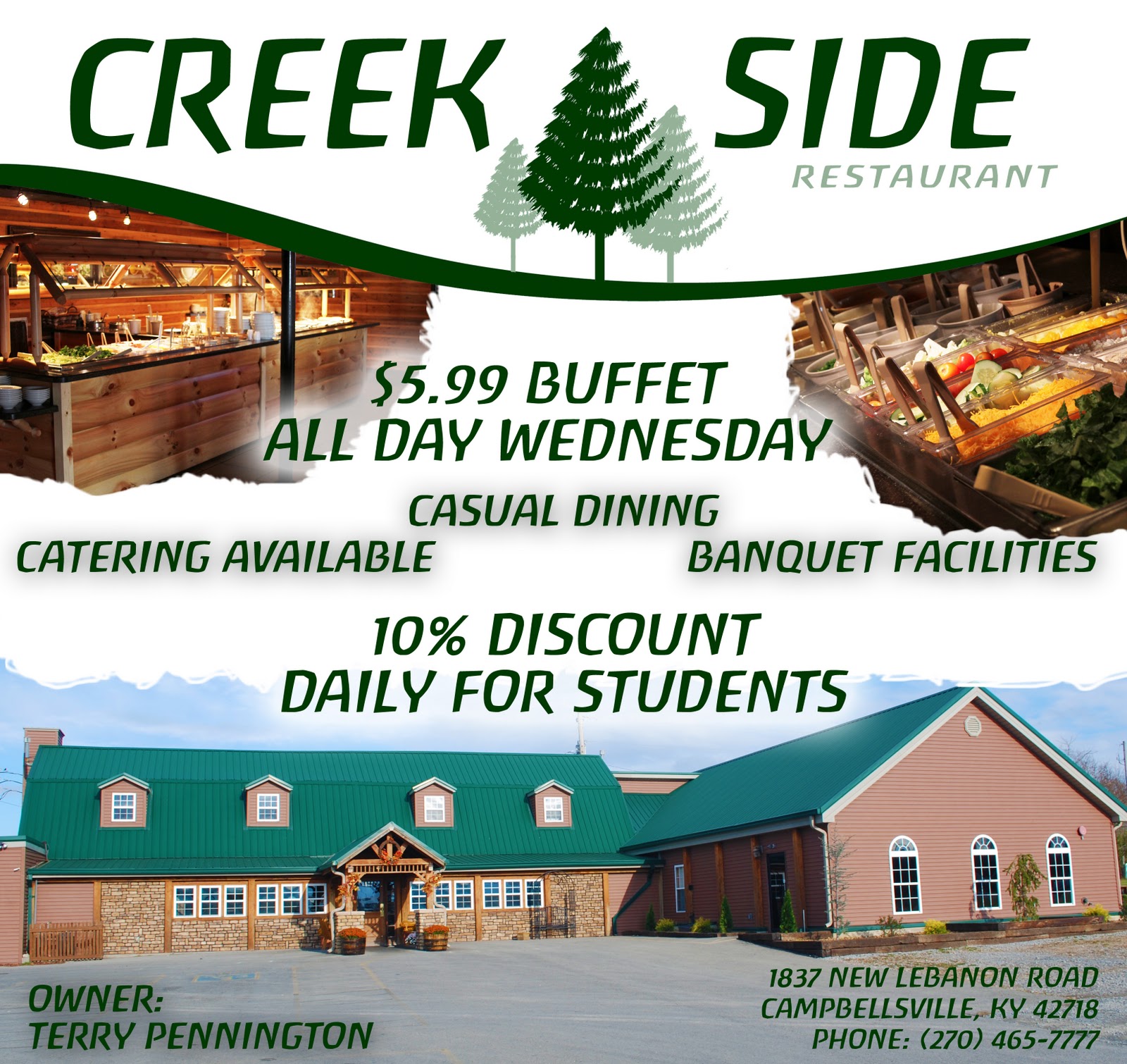 Creek Side Restaurant: Creek Side in Campbellsville, Ky.