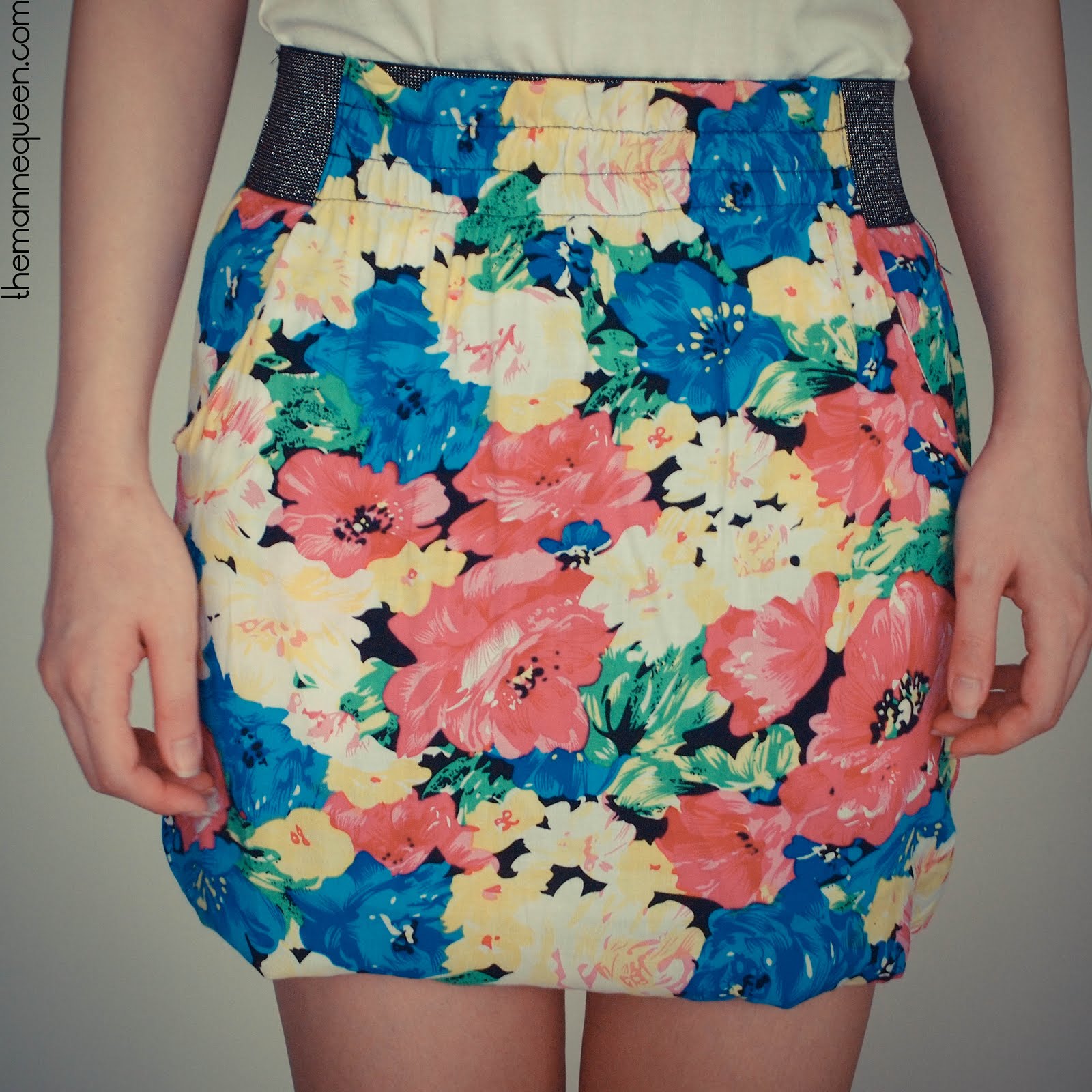 themannequeen: Flouncy Floral Skirt