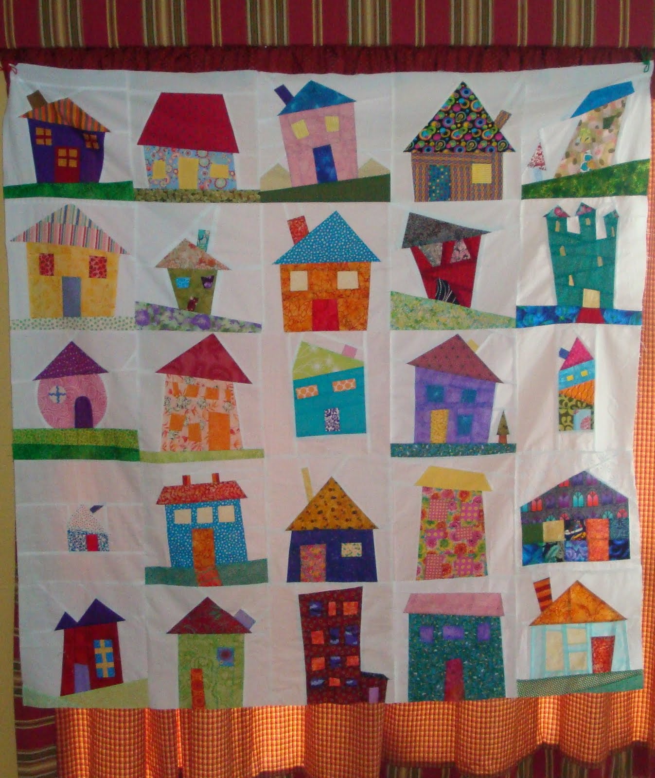 Simply Sandy: My Wonky House Quilt
