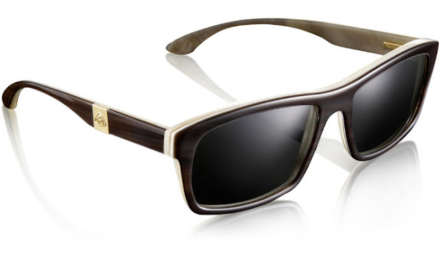 Maybach Eyewear: horn, wood, leather and gold luxury eyewear... titanium too!