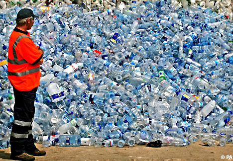 The impact of plastic water bottles