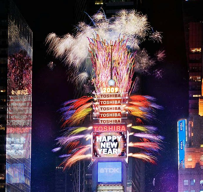 Counting Devices in Times Square  - New Year's Eve Ball