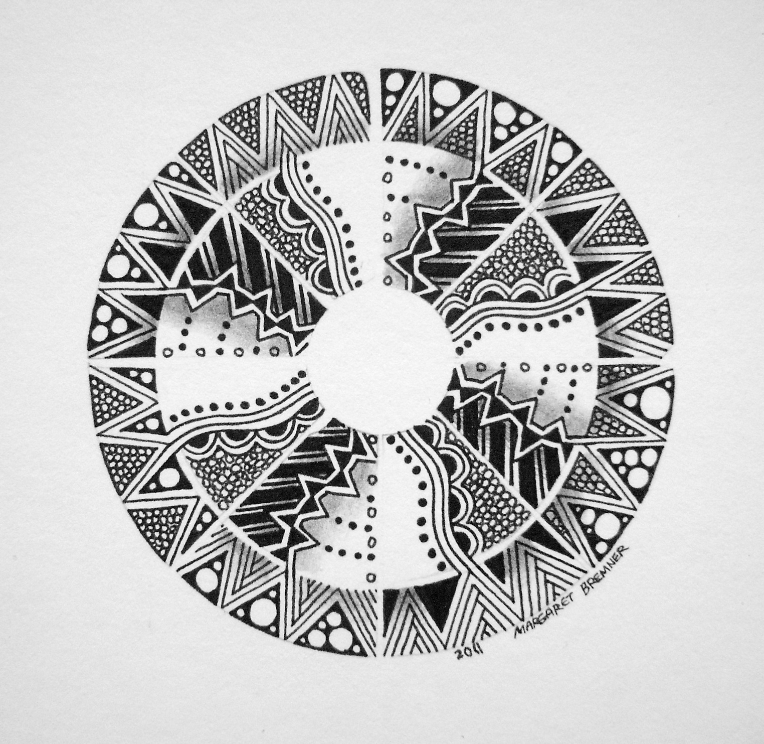 Enthusiastic Artist A Simple Mandala Template