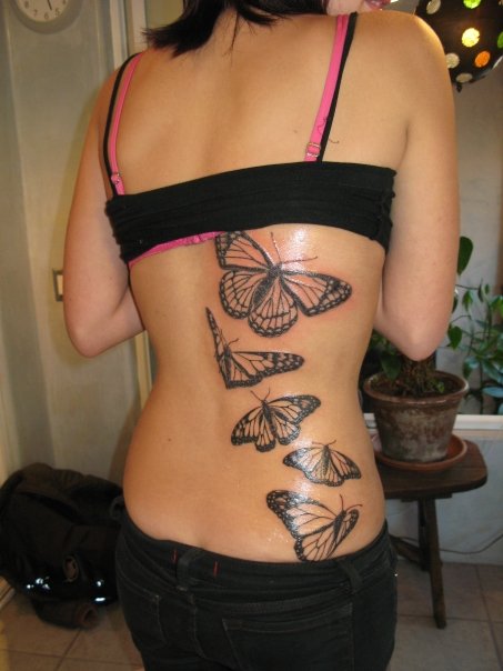 Small Blue Bird Tattoo style. “I'm going to see a butterfly when I hit you