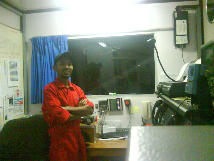 at the office
