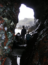 Ben and Pete in Kynance caves