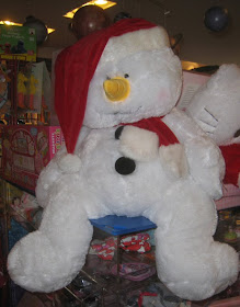 large plush snowman