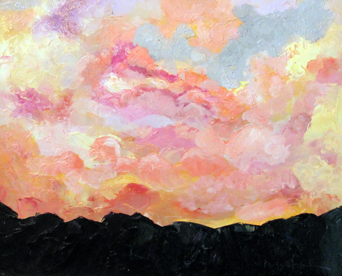 Palette Knife Painters, International "Dream Clouds" by Karla Nolan