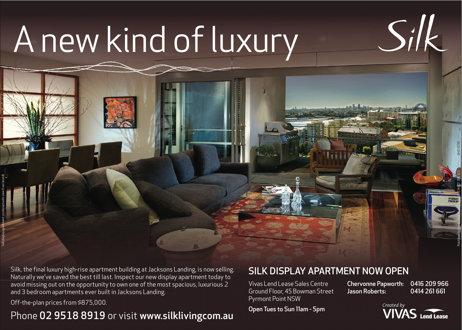 PHI The Golden Ratio Jacksons Landing 'Silk' Apartment