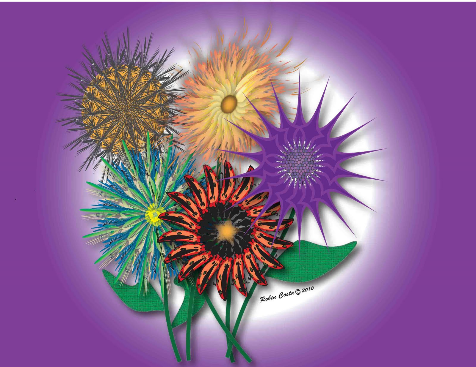 Day After Day TutorialsRadial Flowers