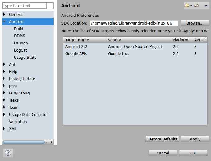 Demos & MockUps: Installing Google's Android Eclipse ADT Plugin