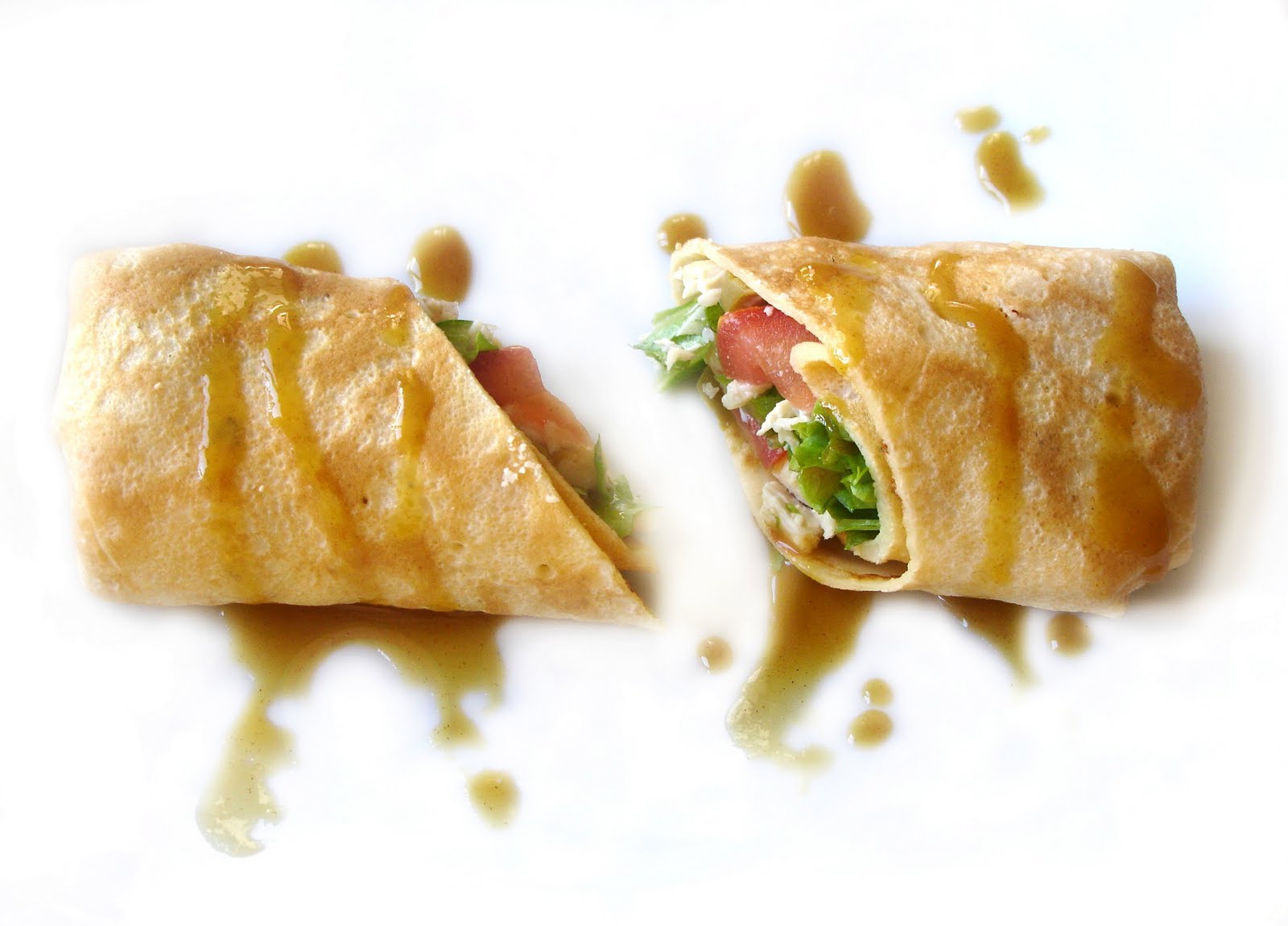 Softs e Receitas Crepes de frango enrolados