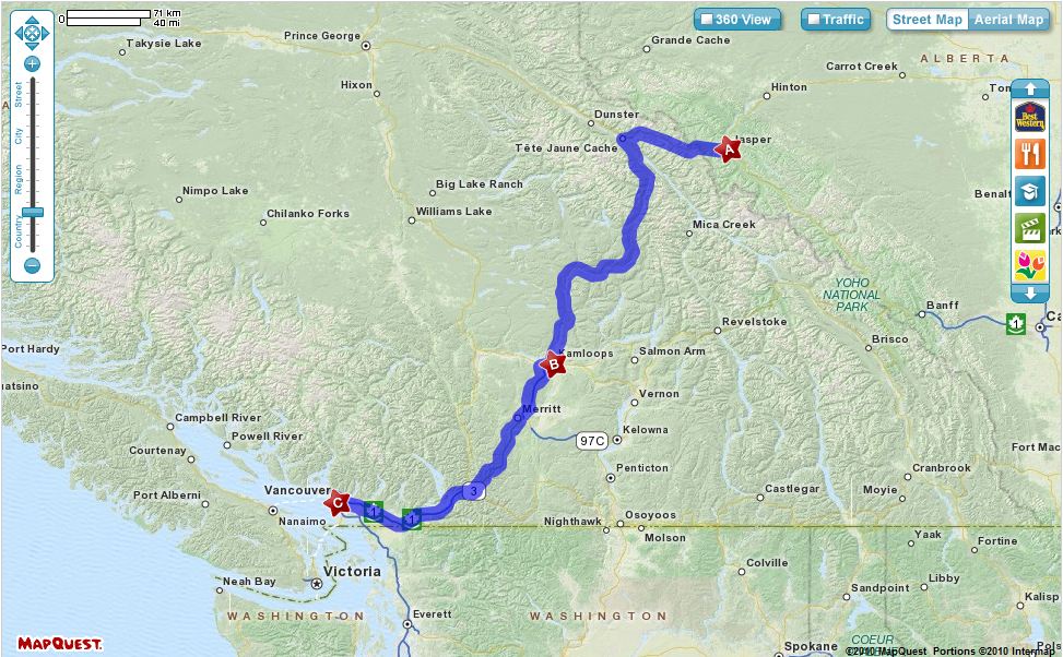 Plant Zone Operation Relocation Day 6 Jasper to Kamloops to Vancouver
