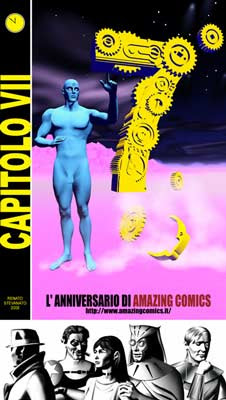 7 anni di Amazing Comics in rete, art by Renato Stevanato