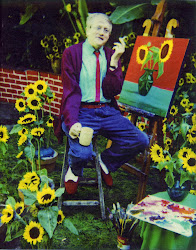 hockney david paintings artists lgbt sunflower portrait painting artist portraits arte inspiring icon artwork sunflowers artworks scene360 yorkshire modern