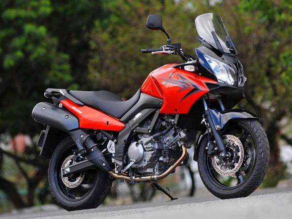 v strom 650 equipada para viagem