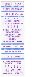 Map Like Mine: Live At The Malibu, Lido Beach, NY 2/29/96