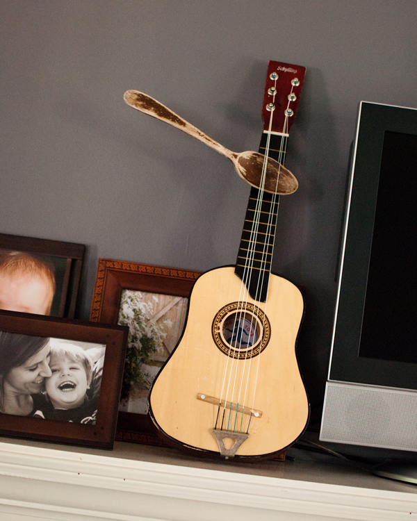 Five Lewis Crew wordless wednesday (jack's makeshift guitar capo)