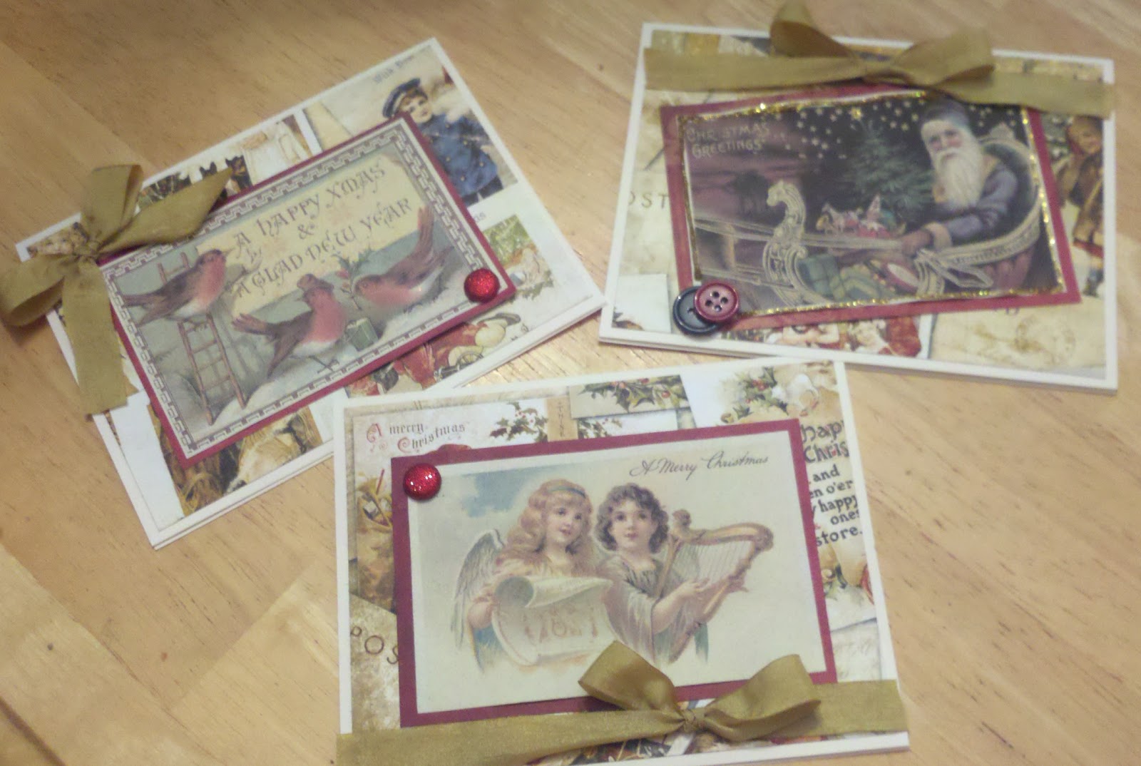 Maries Cozy Corner A Vintage Christmas Card Tutorial From Cozy At Home