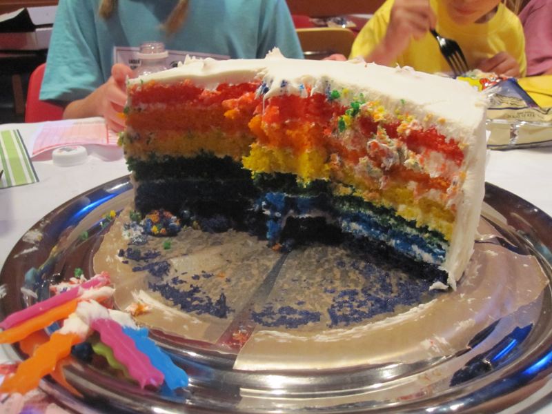 eat more cupcakes... Rainbow Cake!!! (Whisk Kid)