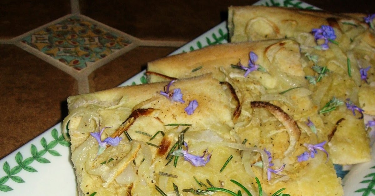 A Table For Rue, Please: Focaccia, Flat Bread with Onions and Rosemary