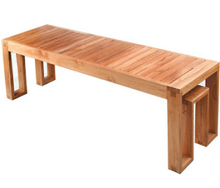 FERNANDEZ CABINET: BENCH, SILLAS Y MESAS DE MADERA PARA PATIO