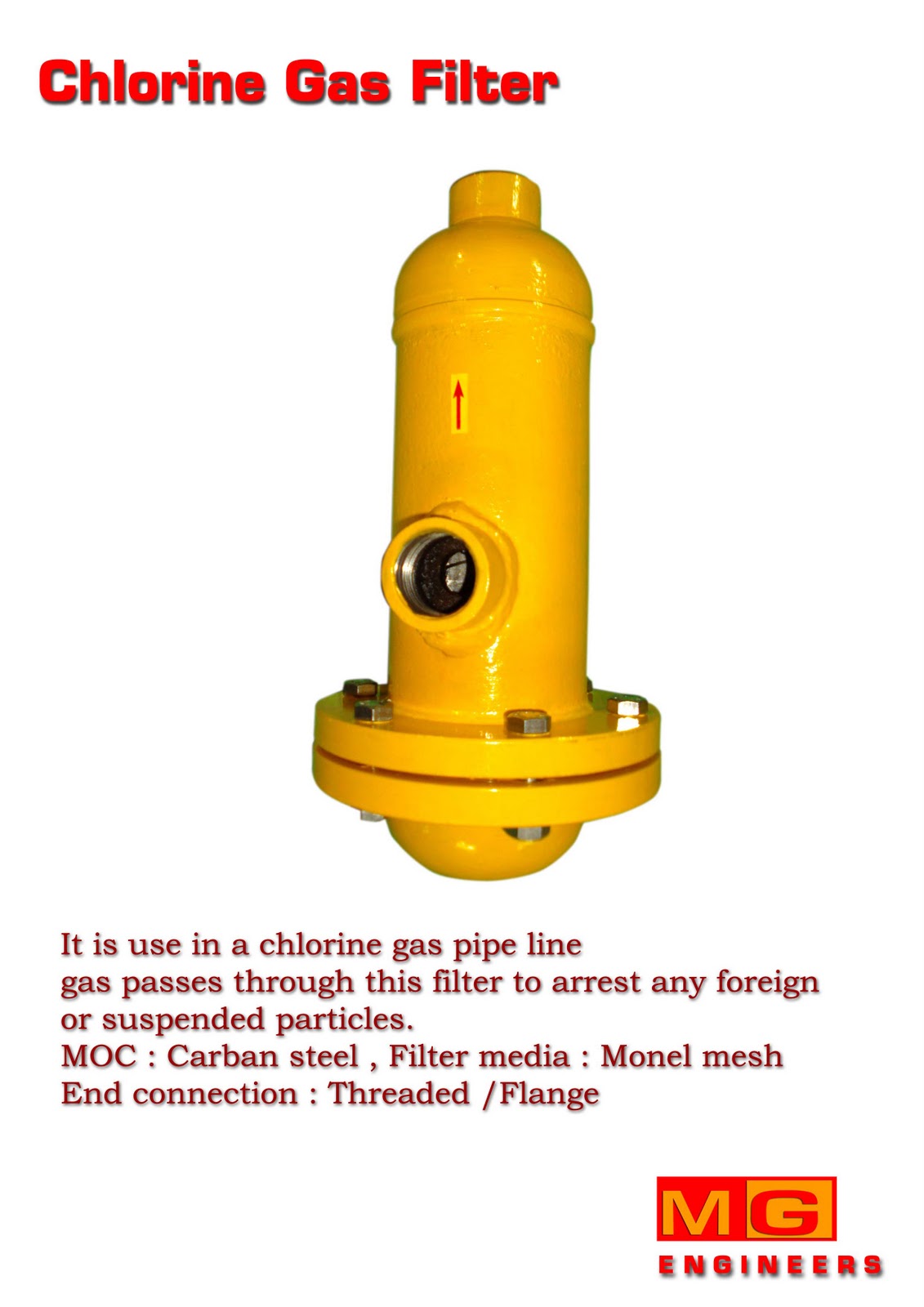 FOR SAFE HANDLING OF CHLORINE Chlorine Gas filter