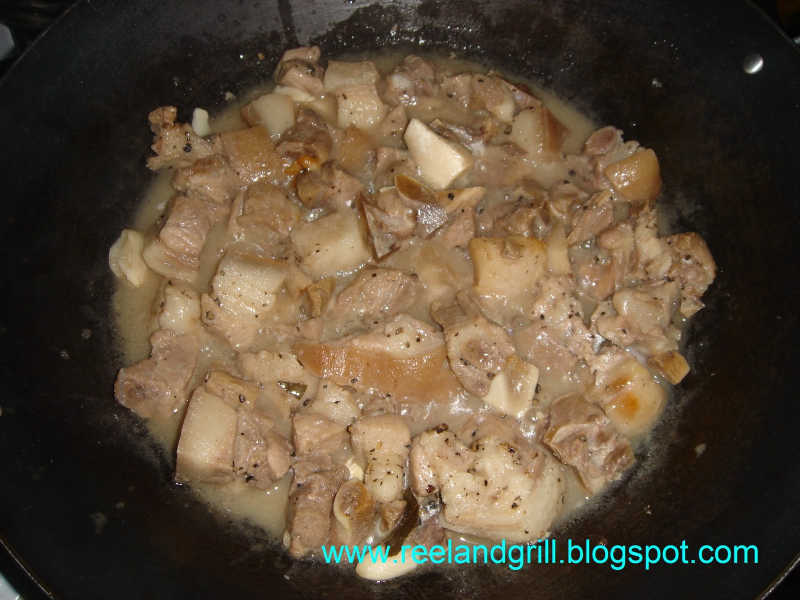 Reel and Grill Adobong Puti (Blonde or White Pork Adobo)