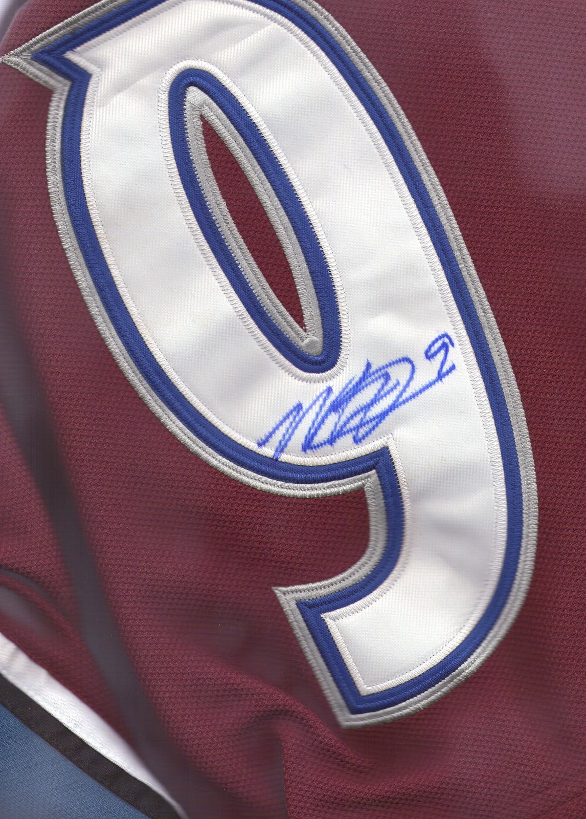 DAGR: MATT DUCHENE SIGNED COLORADO AVALANCHE RBK JERSEY