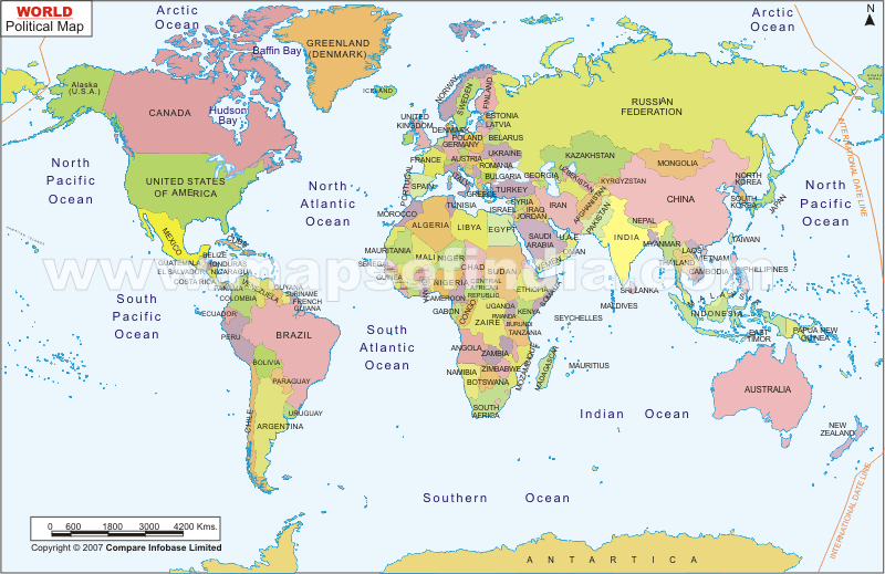 Efidlimar World Map Outline With Country Names