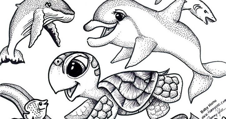 Origami n&rsquo; Stuff 4 Kids: Coloring: Baby Honu and Friends