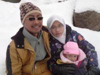 snow time....family pic