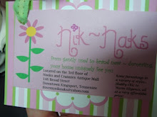 My old business card.....I have to make new ones with my new location on them!