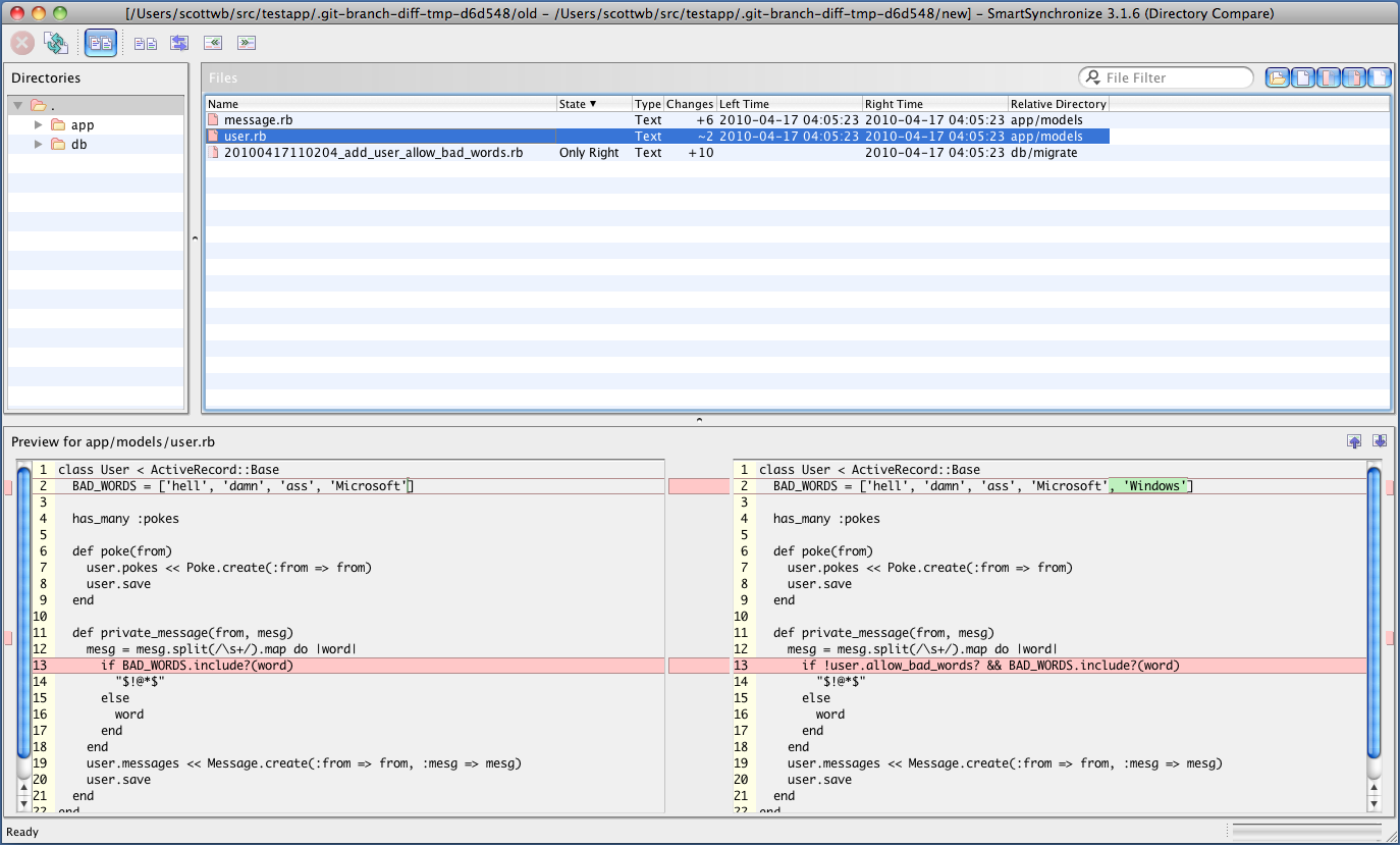 Sleepless Coding: See a visual diff of work done in a git branch with ...
